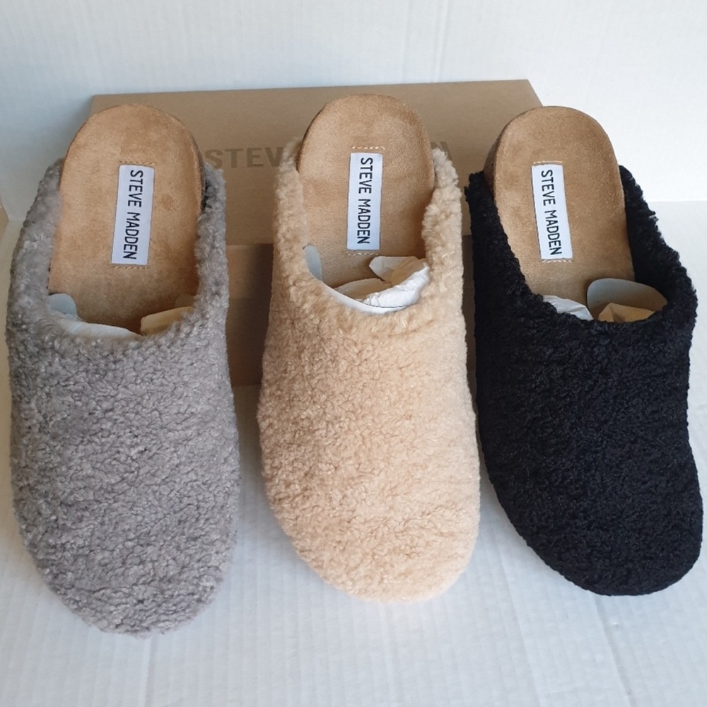 Steve Madden | Vesa Click Sherpa Slide Mules Vess… - image 1